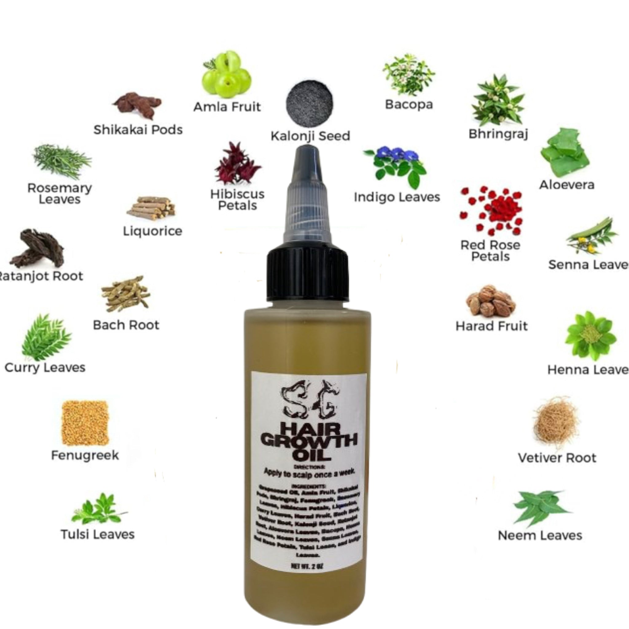 2oz Hair Growth Oil